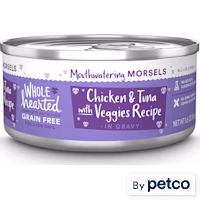 WholeHearted All Life Stages Grain-Free Chicken & Tuna with Veggie Recipe Morsels in Gravy Wet Cat Food