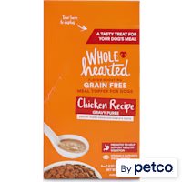 WholeHearted Grain-Free Chicken Recipe Gravy Puree Wet Dog Meal Topper