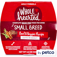 WholeHearted Grain-Free Beef & Veggies Cuts in Gravy Wet Dog Food