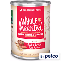WholeHearted Beef & Brown Rice Recipe Pate with Whole Grains Wet Dog Food