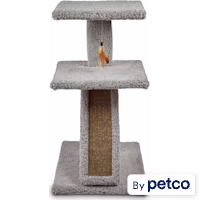 EveryYay Lookout Loft 2-Level Cat Tree with Ramp