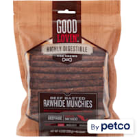 Good Lovin' Highly Digestible Beef Basted Rawhide Munchies Dog Treats