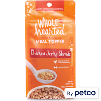 WholeHearted Chicken Jerky Shreds Protein-Boosting Dry Cat Meal Topper