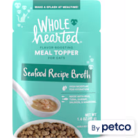 WholeHearted Seafood Recipe Broth Flavor-Boosting Wet Cat Meal Topper