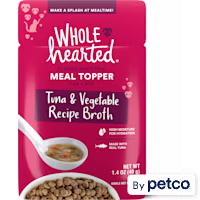 WholeHearted Tuna & Vegetable Recipe Broth Flavor-Boosting Wet Cat Meal Topper