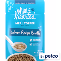 WholeHearted Salmon Recipe Broth Flavor-Boosting Wet Cat Meal Topper