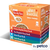 WholeHearted Flavor-Boosting Wet Cat Meal Topper Broths Variety Pack