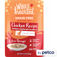 WholeHearted All Life Stages Grain-Free Chicken Recipe Morsels in Extra Gravy Wet Cat Food