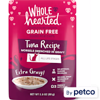WholeHearted All Life Stages Grain-Free Tuna Recipe Morsels in Extra Gravy Wet Cat Food