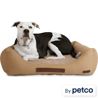 Reddy Canvas Cozy & Cool-Touch Dog Bed