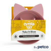 EveryYay Take It Slow Mauve Slow Feeder Cat Bowl