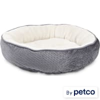 EveryYay Snooze Fest Grey Textured Round Cat Bed