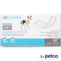 So Phresh Comfort Dry Disposable Garment Liners for Dogs