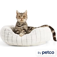 EveryYay Gray Snooze Fest Faux Fur Cat Bed