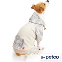 Reddy Grey Camo Colorblocked Dog Hoodie