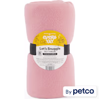 EveryYay Let's Snuggle Pink Plush Pet Throw