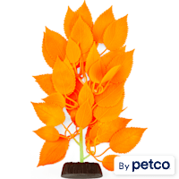 Imagitarium Orange Silicone Sword Aquarium Plant