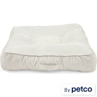 EveryYay Essentials Snooze Fest Brown Melange Knit Rectangle Lounger Dog Bed With Orthopedic Fill
