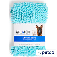 Well & Good Shaggy Chenille Pet Towel in Various Styles