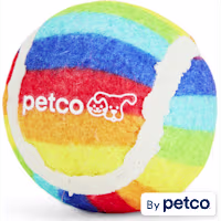 Leaps & Bounds Tennis Ball with Bell Cat Toy
