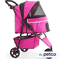 EveryYay Pink Places to Go Reflective Pet Stroller