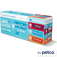 WholeHearted Grain Free Kitten Flakes Wet Cat Food Variety Pack