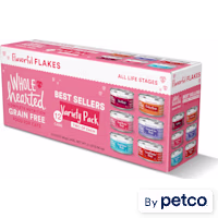 WholeHearted Grain Free Best Sellers Flakes Wet Cat Food Variety Pack