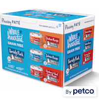 WholeHearted Grain Free Senior Wet Cat Food Pate Variety Pack