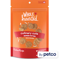 WholeHearted Culinary Cuts Burger Patties, Chicken Recipe Dog Treats
