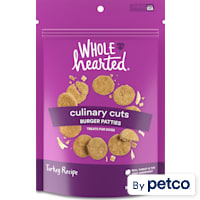 WholeHearted Culinary Cuts Burger Patties, Turkey Recipe Dog Treats