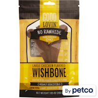 Good Lovin' No Rawhide 7" Wishbone, Chicken Flavor Dog Treats