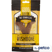 Good Lovin' No Rawhide 5" Wishbone, Chicken Flavor Dog Treats