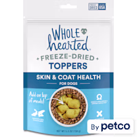 WholeHearted Freeze-Dried Skin & Coat Health Dog Food Toppers