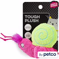 Leaps & Bounds Tough Plush Snail Cat Toy