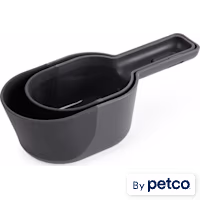 Reddy Black 2-Piece Flexible Scoop Set for Dogs