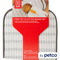 Reddy Gray Prep Mat and Cutting Board Set for Dogs