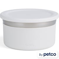 Reddy White On-the-Go Dog Bowl Set