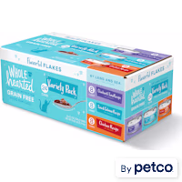WholeHearted Grain Free By Land and Sea Flaked Wet Cat Food Variety Pack for All Life Stages