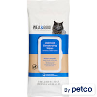 Well & Good Deodorizing Honey Oatmeal Cat Wipes
