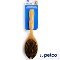 Well & Good Bamboo Pin and Bristle Dog Brush for All Coats