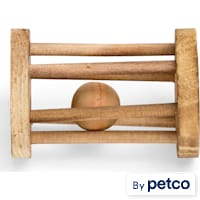 EveryYay Wood Wheel with Ball for Small Animals
