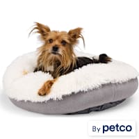 EveryYay Faux Fur Donut Bed for Dogs