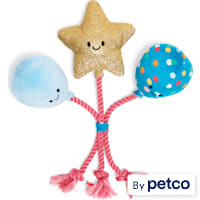 YOULY Birthday Balloon Plush Rope Dog Toy