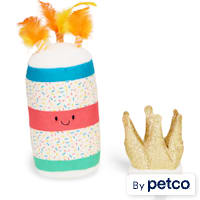 YOULY Birthday Crown Cat Hat and Toy Set