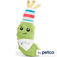 YOULY Birthday Pickle Plush Dog Toy