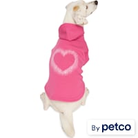 YOULY Pink Heart Pet Hoodie