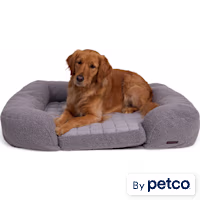 Reddy Sherpa Orthopedic Reversible Bolster Dog Bed
