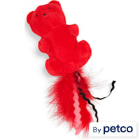 YOULY Red Bear Mix & Match Attachment Cat Teaser Toy