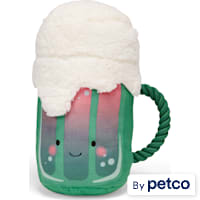 YOULY St. Patrick's Day Beer Mug Plush Dog Toy