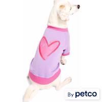 YOULY Pink Heart Pet Crewneck